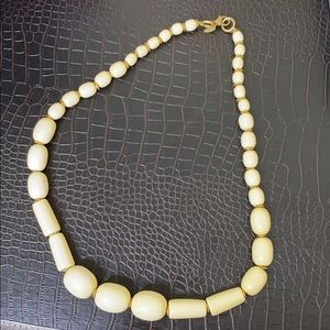 Talbots Ivory Beaded Necklace